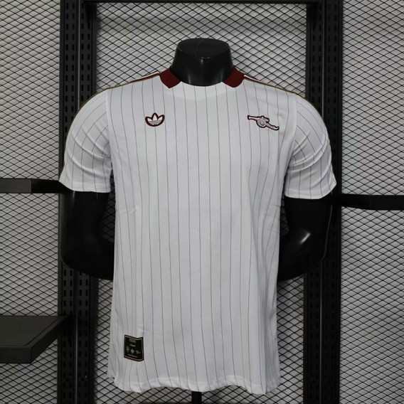 Maillot Match Arsenal 2025 2026 Rétro - Blanc
