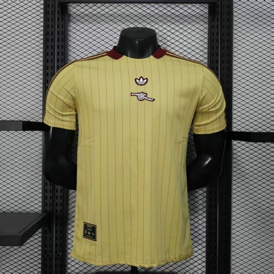 Maillot Match Arsenal 2025 2026 Rétro - Jaune