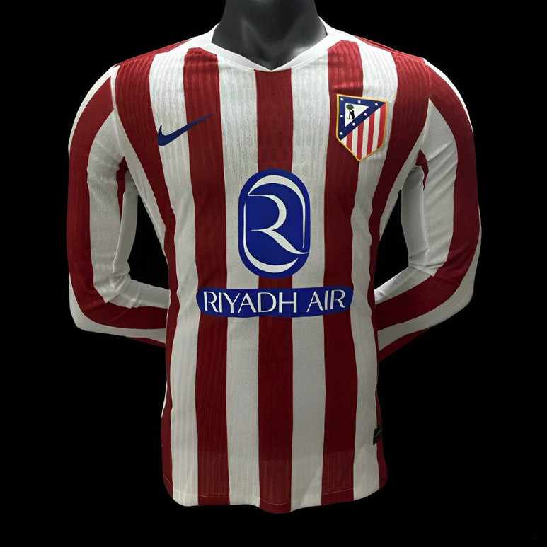 Maillot Match Atletico Madrid 2025 2026 Domicile Manches Longues