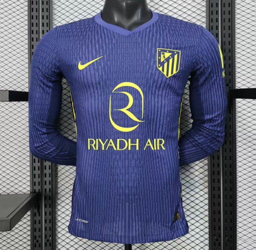 Maillot Match Atletico Madrid 2025 2026 Exterieur Manches Longues