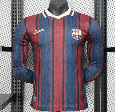 Maillot Match Barcelone 2025 2026 Moderniste Manches Longues