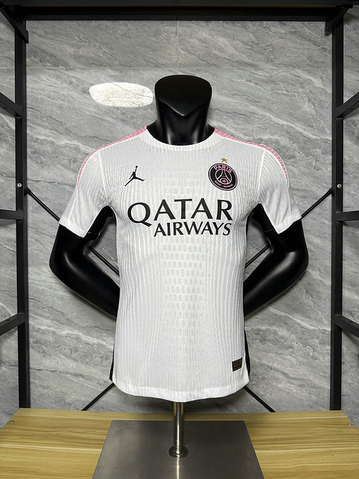 Maillot Match PSG Jordan 2025 Avec une étoile - Blanc