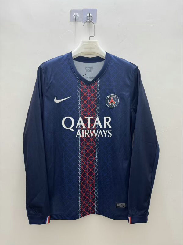 Maillot PSG 2025 2026 Domicile Manches Longues