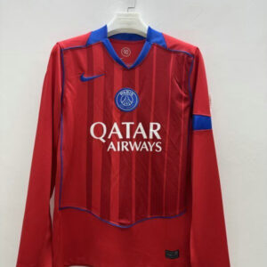 Maillot PSG 2025 2026 Third Manches longues - Rouge