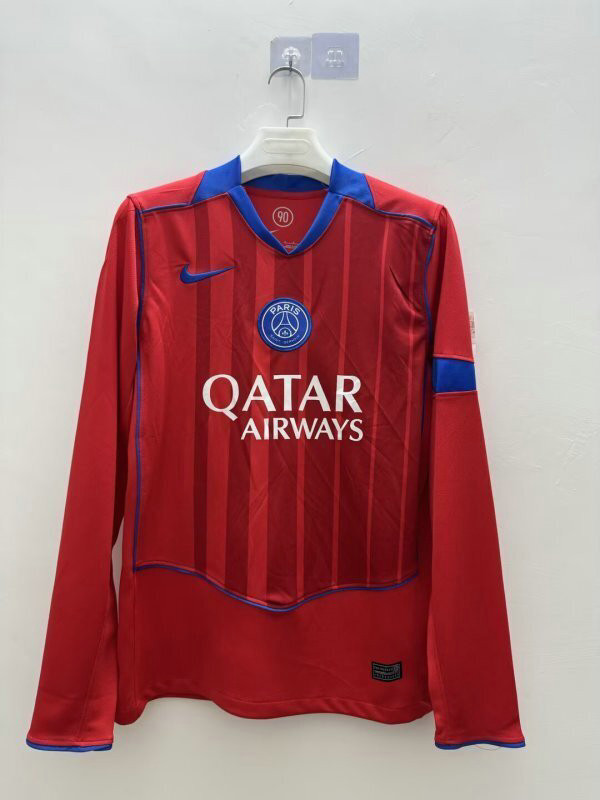 Maillot PSG 2025 2026 Third Manches longues - Rouge