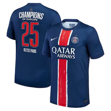 Maillot PSG Domicile Champions of Europe 2025 1 Étoile