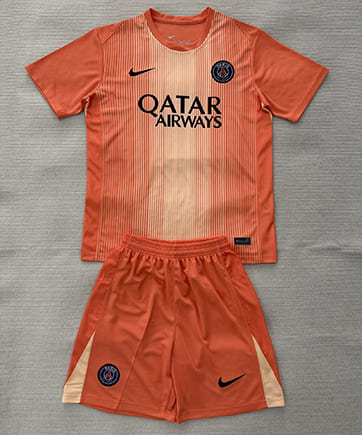 Maillot PSG Gardien 2025 2026 Enfant - Orange Maillot PSG Gardien 2025 2026 Enfant - Orange
