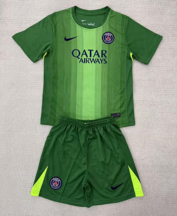 Maillot PSG Gardien 2025 2026 Enfant - Vert