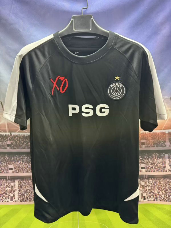 Maillot PSG XO 2025 2026 Avec étoile - Noir