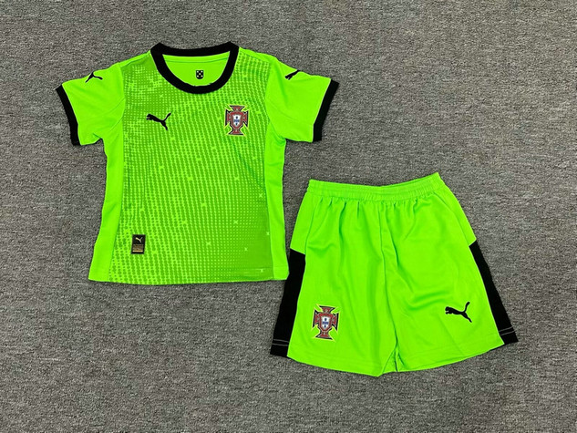 Maillot Portugal Enfant 2025 2026 Gardien de but - Vert Maillot Portugal Enfant 2025 2026 Gardien de but - Vert