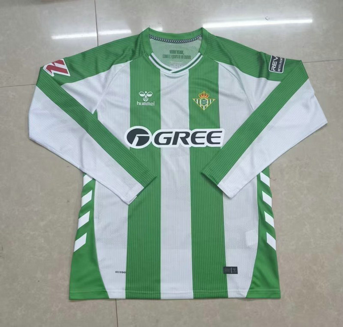 Maillot Real Betis 2025 2026 domicile Manches longues Maillot Real Betis 2025 2026 Domicile Manches Longues