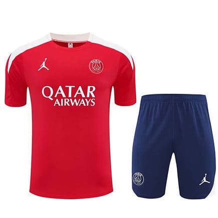 Maillot Training PSG+Short 2025 2026 - Rouge Bleu