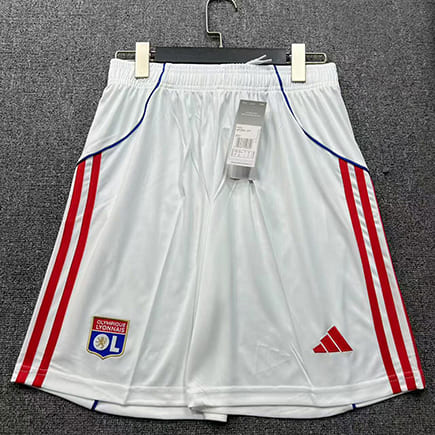 Short Olympique Lyon Domicile 2025 2026 - Blanc