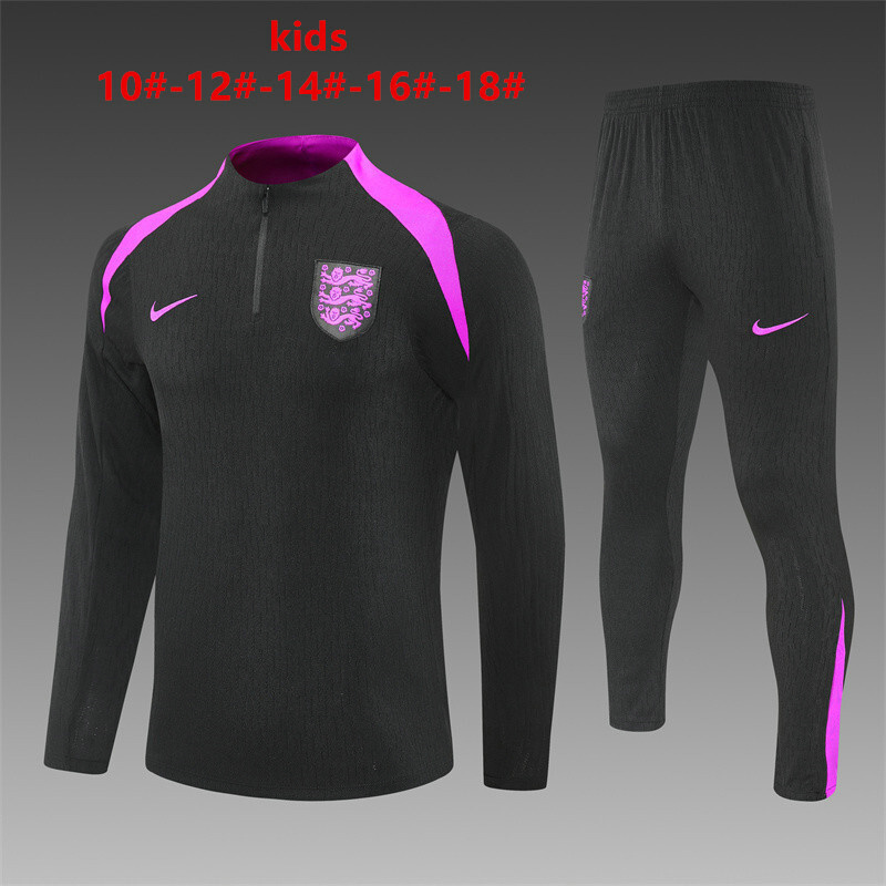 Survetement Angleterre Enfant 2025 2026 - Noir