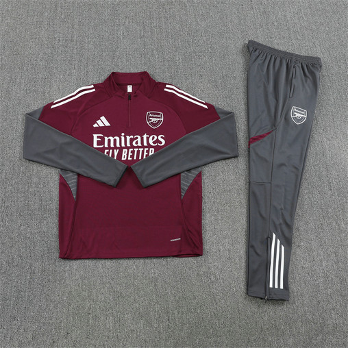 Survetement Arsenal 2025 2026 - Rouge Vin Survetement Arsenal 2025 2026 - Rouge Vin