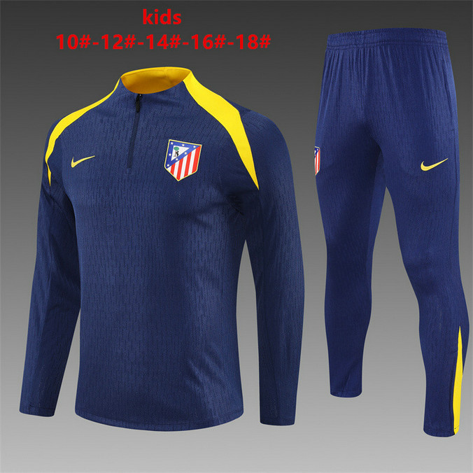 Survetement Atletico Madrid Enfant 2025 2026 - Bleu Roi