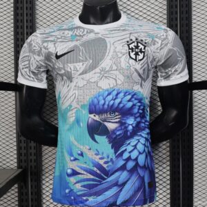 Maillot Brésil Édition Spéciale Blanc et Bleu Version Joueur 2025