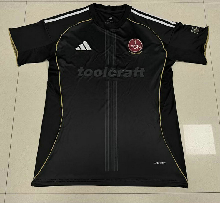 Maillot 1. FC Nürnberg 2025 2026 Europa Noir Maillot 1. FC Nürnberg 2025 2026 Europa - Noir