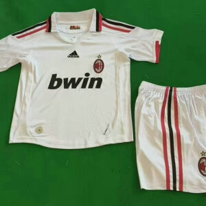 Maillot AC Milan Enfant Vintage 2009 2010 Exterieur - Blanc