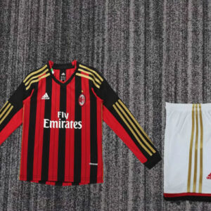 Maillot AC Milan Enfant Vintage 2013 2014 domicile Manches Longues
