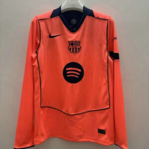 Maillot Barcelone 2025 2026 Third Manches longues - Orange