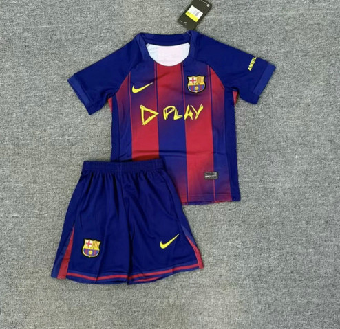 Maillot Barcelone Enfant Ed Sheeran 2025 2026 Domicile