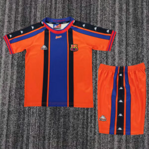 Maillot Barcelone Enfant Vintage 1997 1998 Exterieur