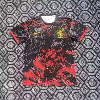 Maillot Brésil 2025 2026 Léopard - Rouge