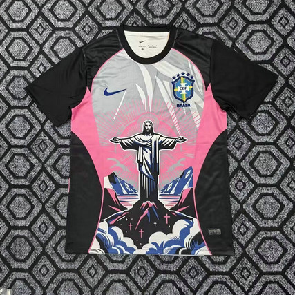 Maillot Brésil 2025 2026 Spécial Jesus - Rose