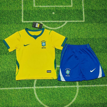 Maillot Brésil Enfant Coupe du monde 2026 Domicile - Jaune