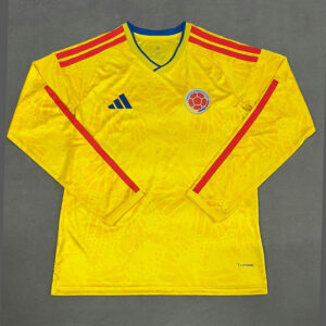Maillot Colombie Coupe du Monde 2026 Domicile Manches Longues - Jaune