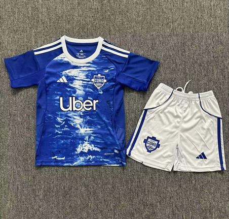 Maillot Como 1907 Enfant 2025 2026 Domicile - Bleu
