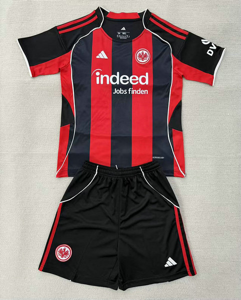 Maillot Francfort Enfant 2025 2026 Domicile -Rouge Noir