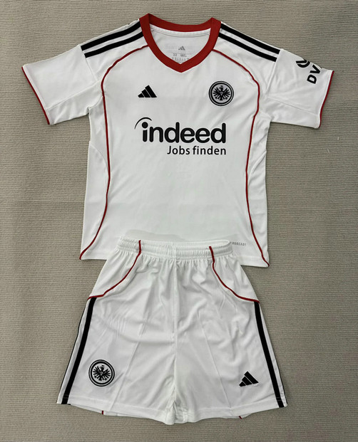 Maillot Francfort Enfant 2025 2026 Exterieur - Blanc