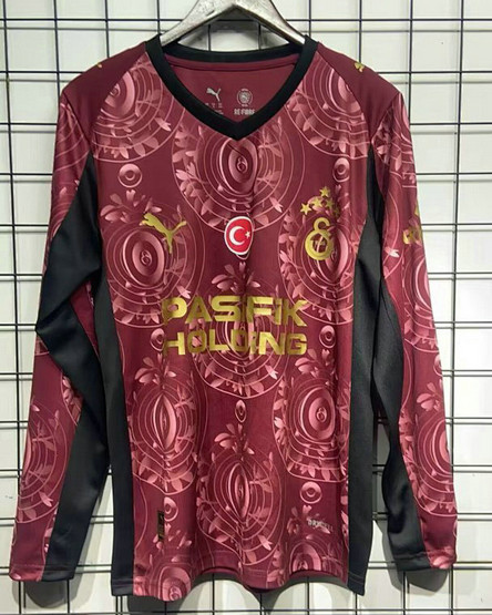 Maillot Galatasaray 2025 2026 Third Manches Longues - Rouge