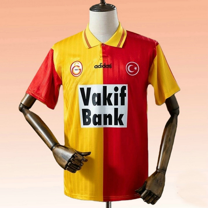 Maillot Galatasaray Vintage 1996 1997 Domicile - Rouge Jaune