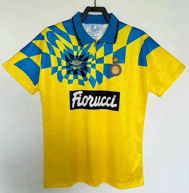Maillot Inter Milan Vintage 1992 1994 Third - Jaune