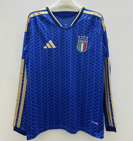Maillot Italie Coupe du monde 2026 Domicile Manches Longues - Blue