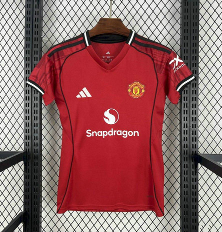 Maillot Manchester United Femme 2025 2026 Domicile - Rouge