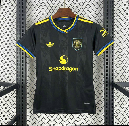 Maillot Manchester United Femme 2025 2026 Third Noir Maillot Manchester United Femme 2025 2026 Third - Noir