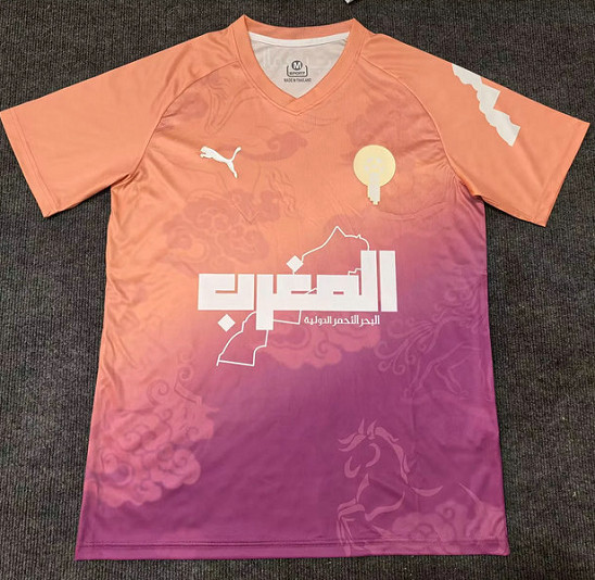 Maillot Maroc 2025 2026 Concept Version A - Rose