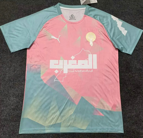 Maillot Maroc 2025 2026 Concept Version - Rose Bleu