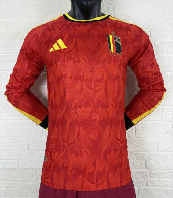 Maillot Match Belgique Coupe du Monde 2026 domicile Manches longues Maillot Match Belgique Coupe du Monde 2026 domicile Manches longues