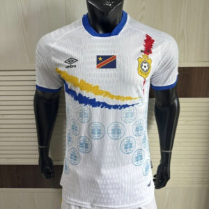 Maillot Match Congo Coupe du Monde 2026 Exterieur - Blanc