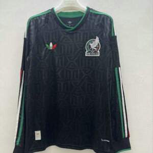 Maillot Mexique Coupe du Monde 2026 Manches Longues - Noir