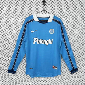 Maillot Naples Vintage 1998 1999 Domicile Manches Longues - Bleu