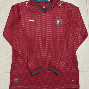 Maillot Portugal Coupe du Monde 2026 Domicile Manches Longues - Rouge