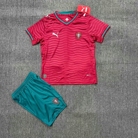 Maillot Portugal Enfant Coupe du Monde 2026 Domicile - Rouge Maillot Portugal Enfant Coupe du Monde 2026 Domicile - Rouge