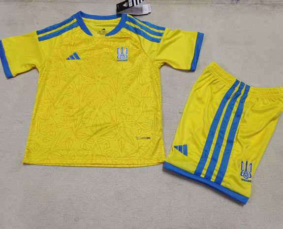 Maillot Ukraine Enfant Coupe du Monde 2026 Domicile - Jaune