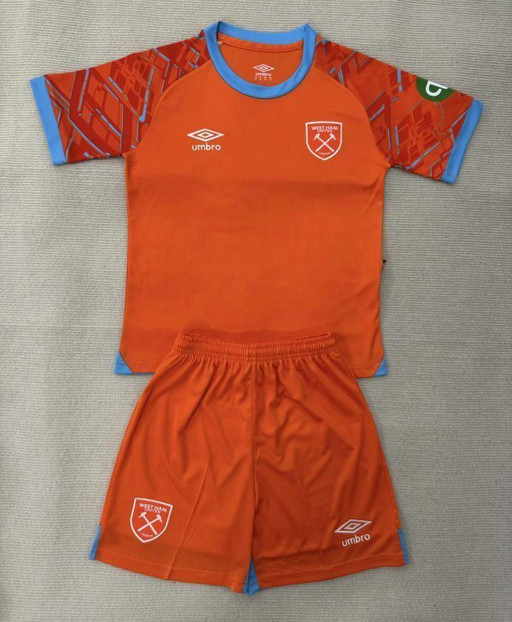 Maillot West Ham United Enfant 2025 2026 - Orange